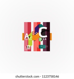 Vector infographic options banner, paper style design. Vector illustration for workflow layout, diagram, number options, step up options, web concept template