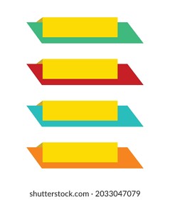 Vector infographic origami banners set