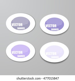 Vector infographic origami banners set