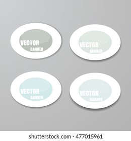 Vector infographic origami banners set