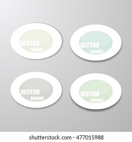 Vector infographic origami banners set