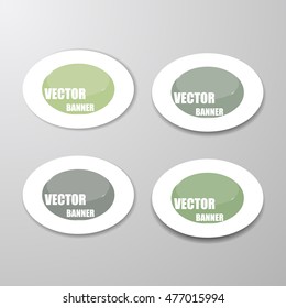 Vector infographic origami banners set
