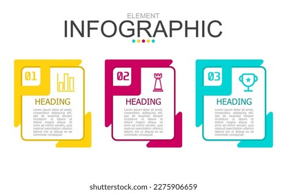 bloque de plantilla de diseño de páginas infográficas vectoriales y clips triangulares. se utiliza para el diagrama de procesos, presentación, flujo de trabajo, diseño de información, banner, gráfico y gráfico.