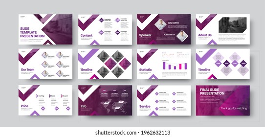 Vector infographic presentation for annual report, statistics, brochure with creative corporate identity. Design slides for website, graphs, charts on a white background. Business set with information