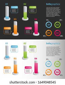 Vector infographic for presentation. Vector business template. Infographic design.