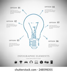 Vector infographic report template
