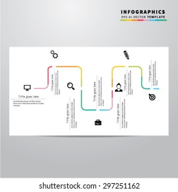 Vector Infographic report template
