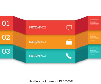 Vector Infographic report template and icons