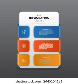 Vector infographic ribbon template diagrame. Business concept 3 step for presentation.