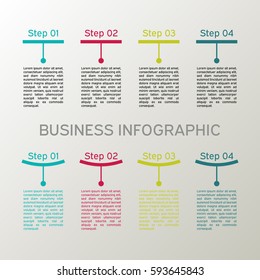 Vector infographic set. Business diagrams, presentations and charts. Background.