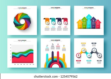 Vector infographic set. Can be used for workflow layout, diagram, business step options, banner, web design.