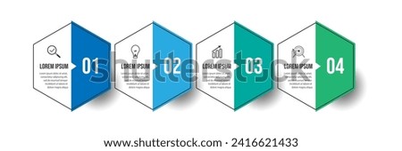 Vector Infographic simple design with 4 options or steps. Can be used for presentation banners, workflow layouts, flow charts, infographics, your business presentations