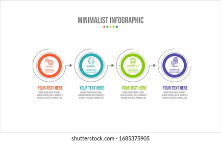 Vector Infographic stack chart design with icons and 6 options or steps. Infographics for business concept. Can be used for presentations banner, workflow layout, process diagram, flow chart