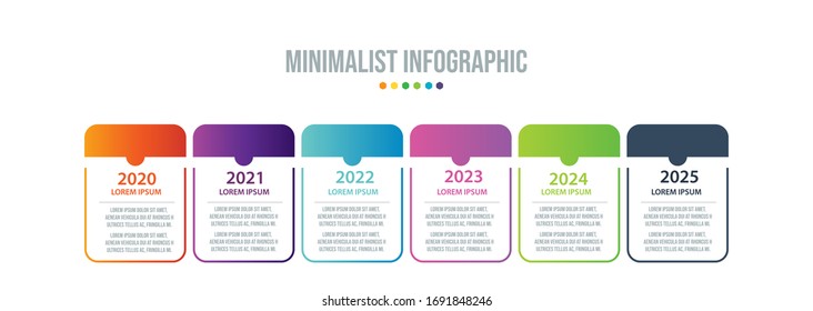 Vector Infographic stack chart design with icons and 6 options or steps. Infographics for business concept. Can be used for presentations banner, workflow layout, process diagram, flow chart,