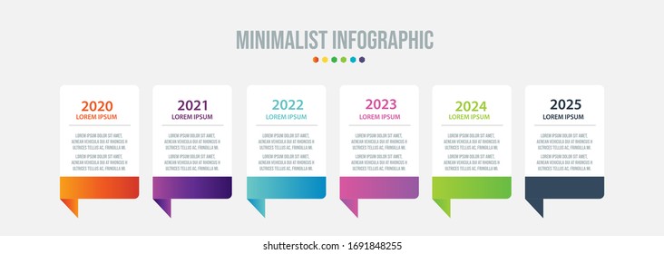 Vector Infographic stack chart design with icons and 6 options or steps. Infographics for business concept. Can be used for presentations banner, workflow layout, process diagram, flow chart,