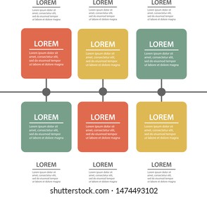 Vector infographic of technology or education process. Business presentation concept. Web Template of service tree, info chart or diagram.