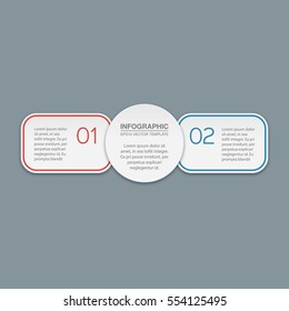 Vector infographic template, 2 options.