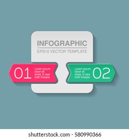 Vector infographic template, 2 options.
