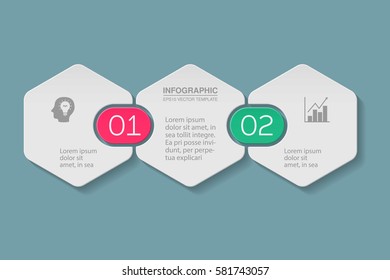 Vector infographic template, 2 options.