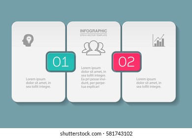 Vector infographic template, 2 options.