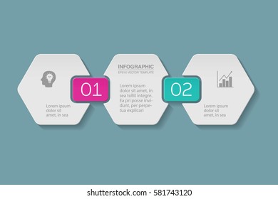 Vector infographic template, 2 options.