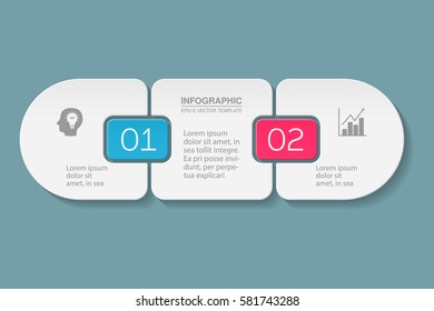 Vector infographic template, 2 options.