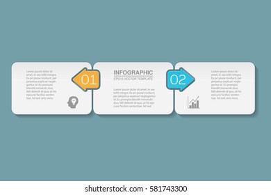 Vector infographic template, 2 options.