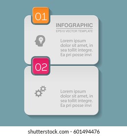 Vector infographic template, 2 options.