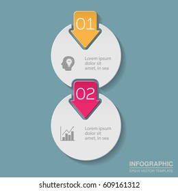 Vector infographic template, 2 options.
