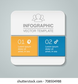 Vector infographic template, 2 options.
