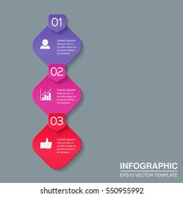 Vector infographic template