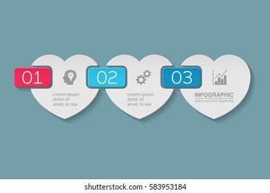Vector infographic template, 3 options.