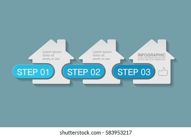 Vector infographic template, 3 options.