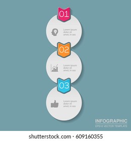 Vector infographic template, 3 options.