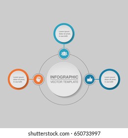 Vector infographic template, 3 options.