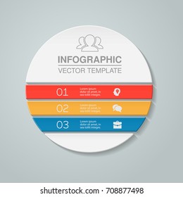 Vector infographic template, 3 options.