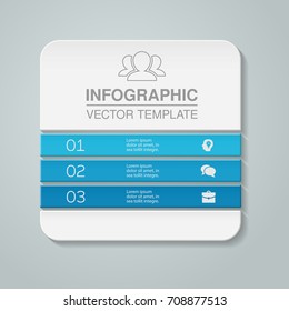 Vector infographic template, 3 options.