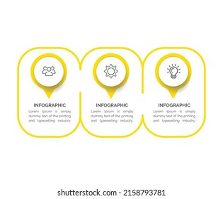 Vector infographic template with 3D paper label, integrated circles. Business concept with 3 options. For content, diagram, flowchart, steps, parts