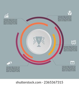 Vector infographic template with 3D paper label, integrated circles. Business concept with 8 options. For content, diagram, flowchart, steps, parts, timeline infographics, workflow, chart.

