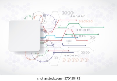 Vector infographic template. Background for hi-tech digital technology and engineering,
