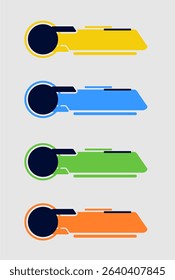 Vector infographic template banner design on white background
