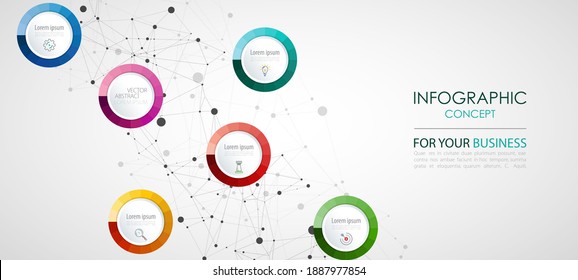 Vector infographic template. Business concept with options.