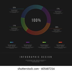 Vector infographic template. Business concept for content, diagram, flowchart, steps, parts, timeline infographics, workflow layout, chart