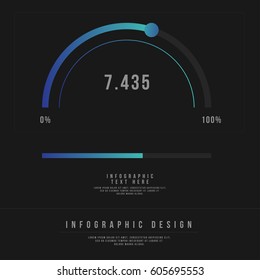 Vector infographic template. Business concept for content, diagram, flowchart, steps, parts, timeline infographics, workflow layout, chart