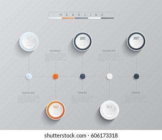 Vector infographic template. Business concept with 5 options. For content, diagram, flowchart, steps, parts, timeline infographics, workflow layout, chart.