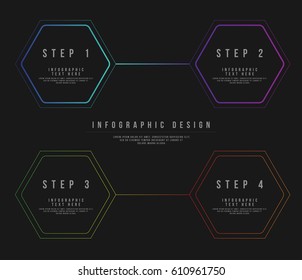 Vector infographic template. Business concept for content, diagram, flowchart, steps, parts, timeline infographics, workflow layout, chart