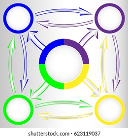 Vector infographic template. Business concept with options.
