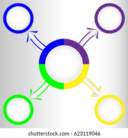 Vector infographic template. Business concept with options.