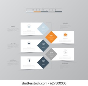 Vector infographic template. Business concept with 5 options. For content, diagram, flowchart, steps, parts, timeline infographics, workflow layout, chart.