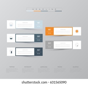 Vector infographic template. Business concept with 5 options. For content, diagram, flowchart, steps, parts, timeline infographics, workflow layout, chart.